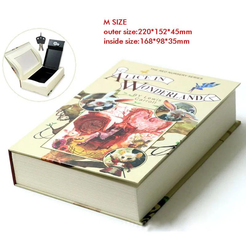 Hjem Bok Safe Nøkkel Lås Type Høy kvalitet Hemmelig bok Skjult Safe Safe Metall Stål Simulering Klassiske bøker Pengeboks Myntbank
