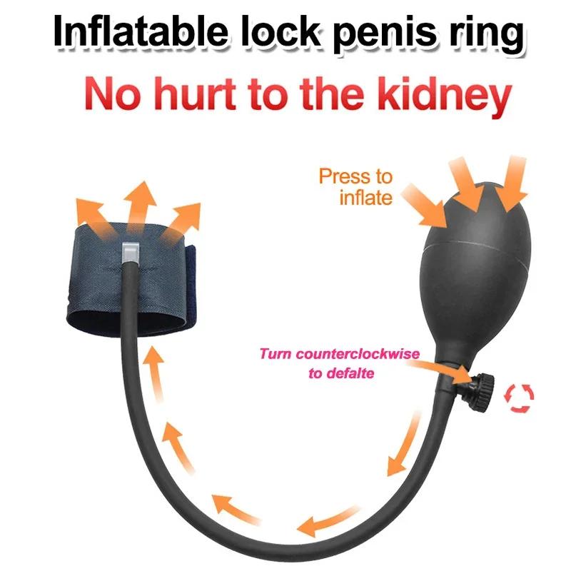 Aufblasbare Penisringe Männlicher Masturbator Sexspielzeug für Männer Vibratoren Penispumpe Penisvergrößerung Sexspielzeug für Paare Herrenring