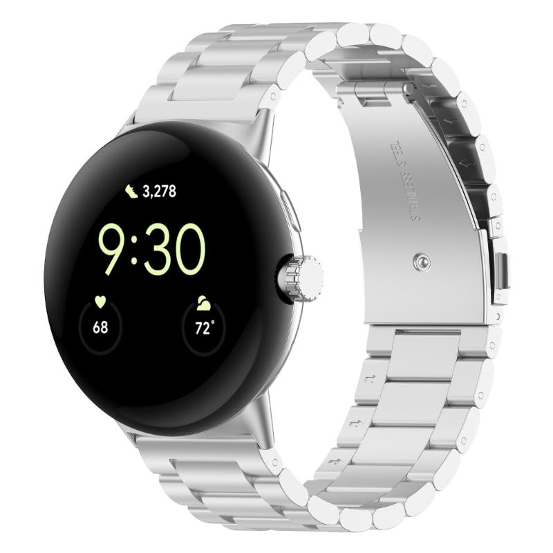 Premium Adjustable Metal Replacement Band Suitable For Watch 4 3 41mm 45mm Three Bead Design Scratch Resistant Accessory