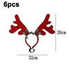 Tizzy 6 Set Dog Elk Antler Headband for Christmas Dog Cat Pet Christmas Costume Pet