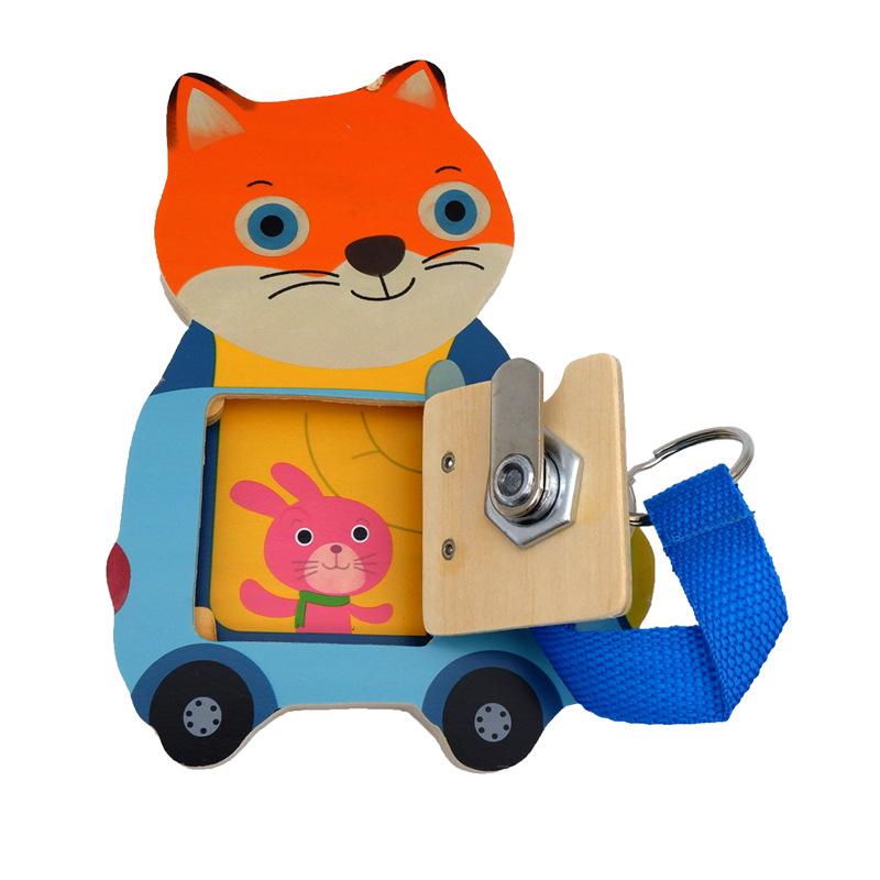 Montessori Unlocking Toy Children's Busy Board DIY Unlocking Self-Care Ability Preschool Learning Children Sensory Education Toy