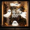 Halloween Window Clings, Static Stickers, No Glue Window Decals for Halloween Decor