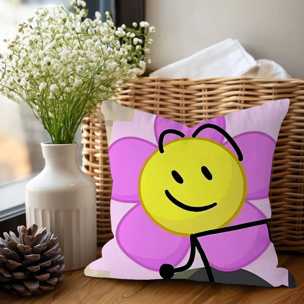 Cartoon B-BFDI Cushion Cover Pillow Cover Decor Pillowcase Printed Cushion Case For Couch