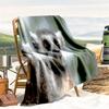 1pc animal pattern blanket, all season lightweight home office outdoor nap multifunctional blanket