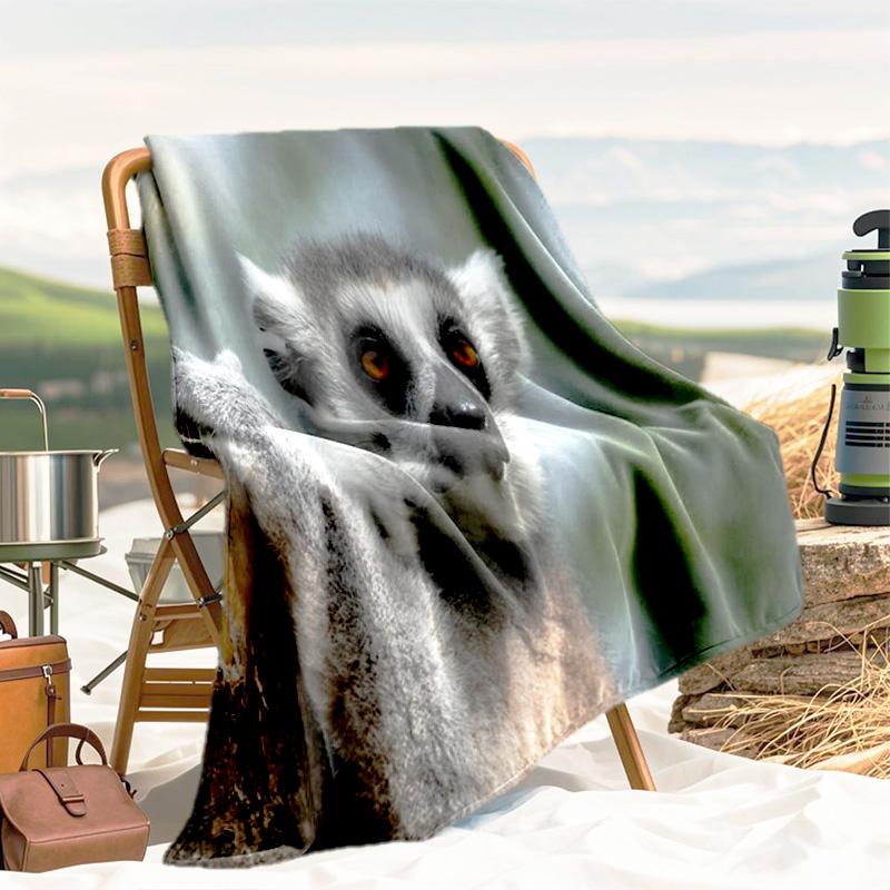 1pc animal pattern blanket, all season lightweight home office outdoor nap multifunctional blanket