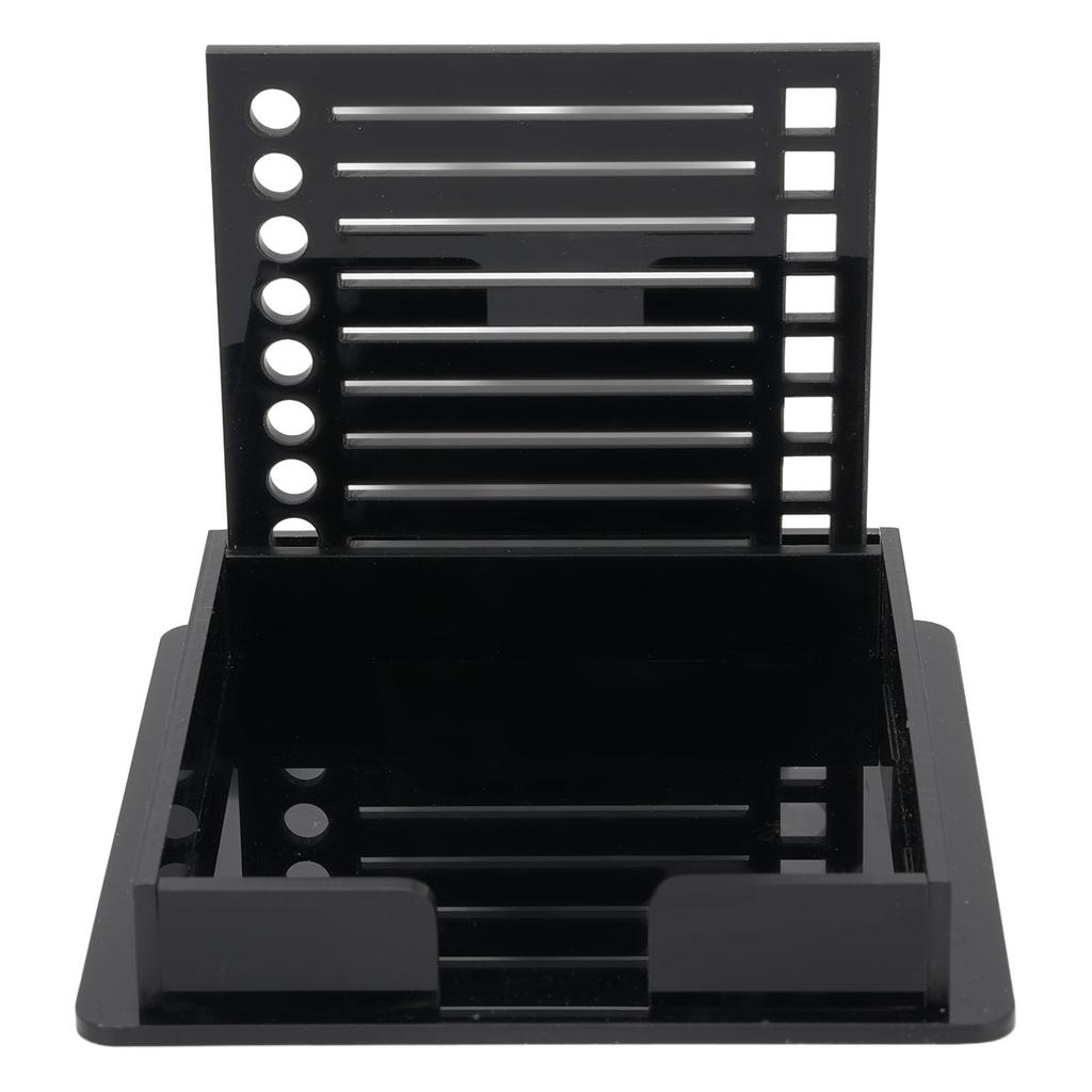 Hållare för Post-it-lappar ABS Memo Pad Organizer med Schablon för 3x3 tums anteckningsblock Pop Up-lappar