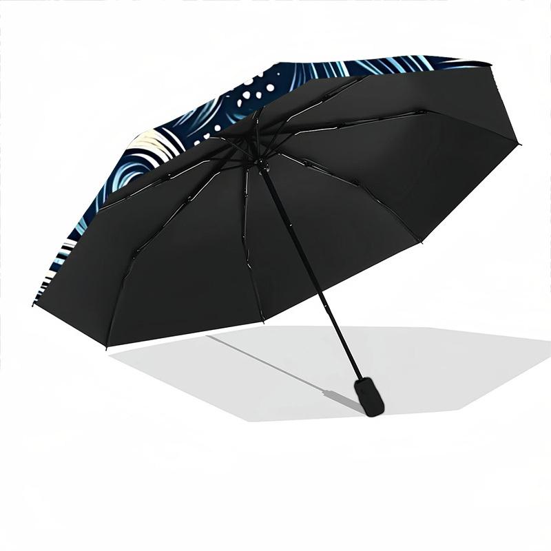 1pc Ocean Mermaid Automatic Open/Close Umbrella, Portable Folding Umbrella for Travel, Themed Events, It Is Suitable As a Gift for Various Festivals,