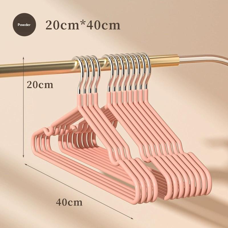 

Подвесная вешалка для одежды для домашнего использования для студенческого общежития, многофункциональная, нескользящая, не оставляющая следов, с защитой плечевого угла 1PC розовый