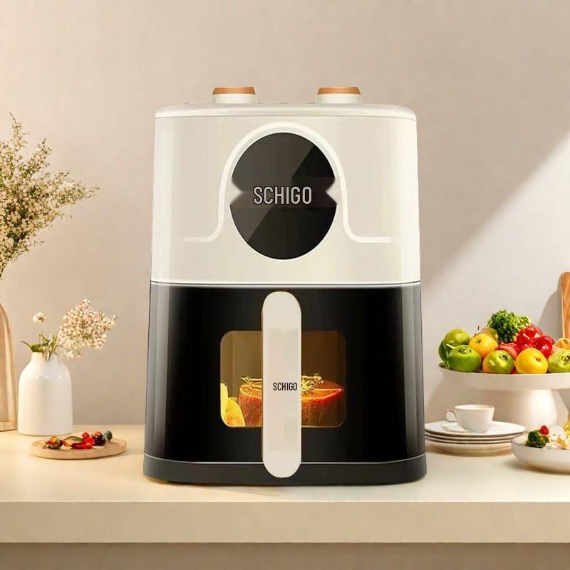 Smart Large-Capacity Non-Stick Oil-Free Electric Air Fryer – Less Smoke, No Flip Needed