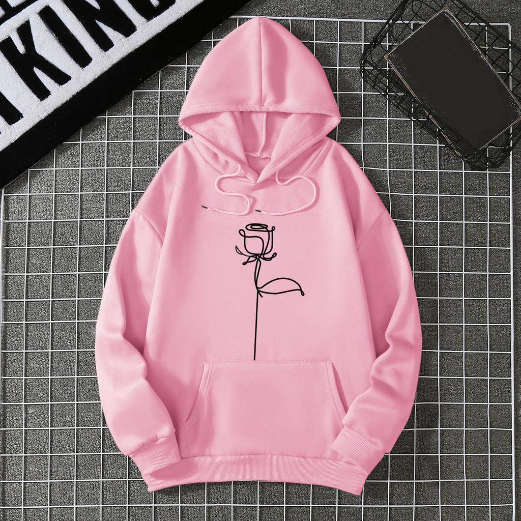 Winter thickened fleece sweater women's 2025 new autumn and winter large thermal loose hooded top