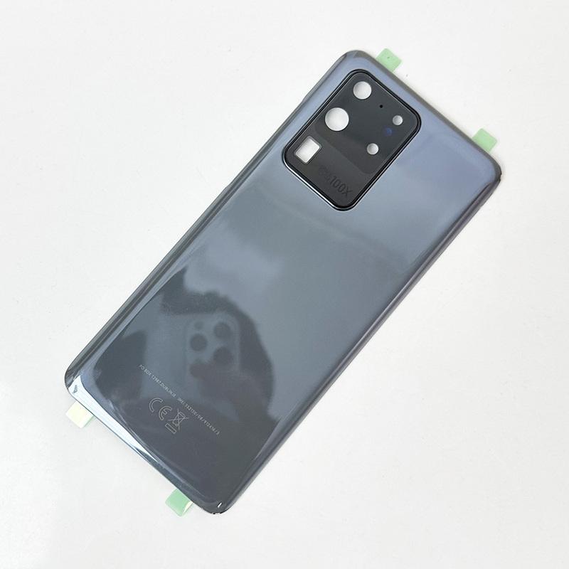 SM-G988 Back Glass Cover For Samsung Galaxy S20 Ultra 5G, Back Door Replacement Battery, Rear Housing Cover + Camera Lens