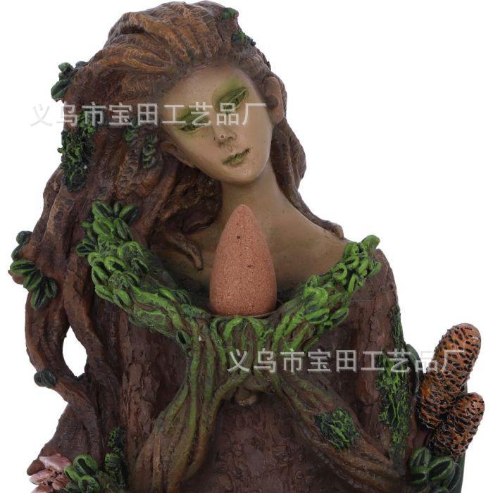 New Resin Statue Ornament Forest Muse Incense Burner Decoration Home Tea Room Desktop Aromatherapy Burner Ornament