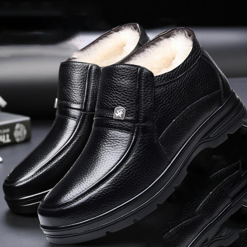 Мужские ботинки Супер теплые ботильоны для мужчин Снежные ботинки Туфли Зимняя обувь Мужская повседневная обувь 35 3300₽