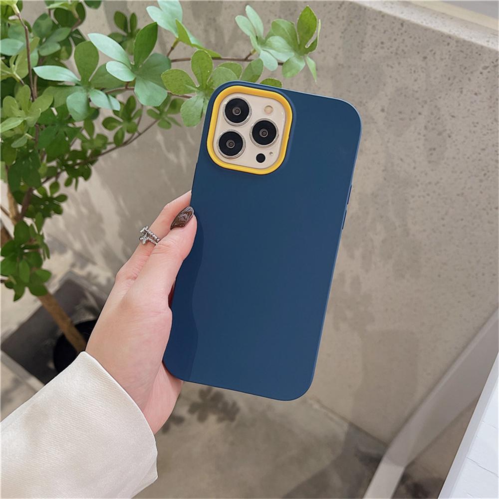 Candy Kleur Siliconen Telefoonhoesje Voor iphone 12 11 Pro Max Hoesje Voor iphone 13 14 15 Pro max XS XR Mat Zacht TPU Achterkant