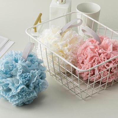 Xiaohongshu Superweicher Spitzen-Bade-Schwamm - Groß, Nicht-Ausfransend, Schaumbildender Peeling-Ball für die Dusche