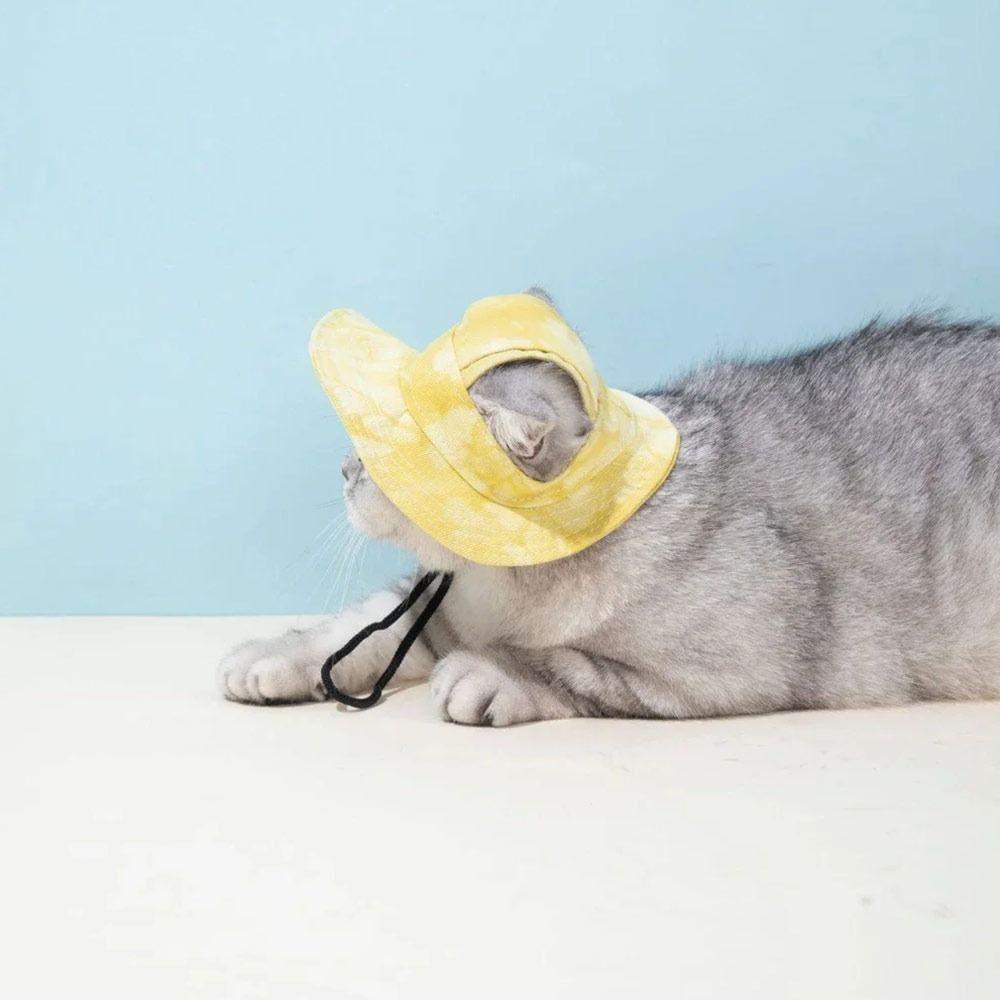 Breathable Dog Bonnet Cap Lightweight Puppy Sunscreen Hat Fashion Dog Sun Hat  Pet Supplies