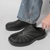 Big Size Mules Man Slip On Flats Platform Half Shoes for Men Open-back Flat Sneakers Backless Casual Shoes Leather Slide Sandals
