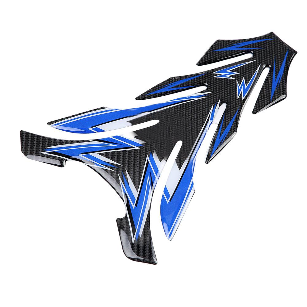 Skutečné uhlíkové vlákno Motocykl Palivo Olej Plynová Nádrž Podložka Chránič Nálepka Obtisk