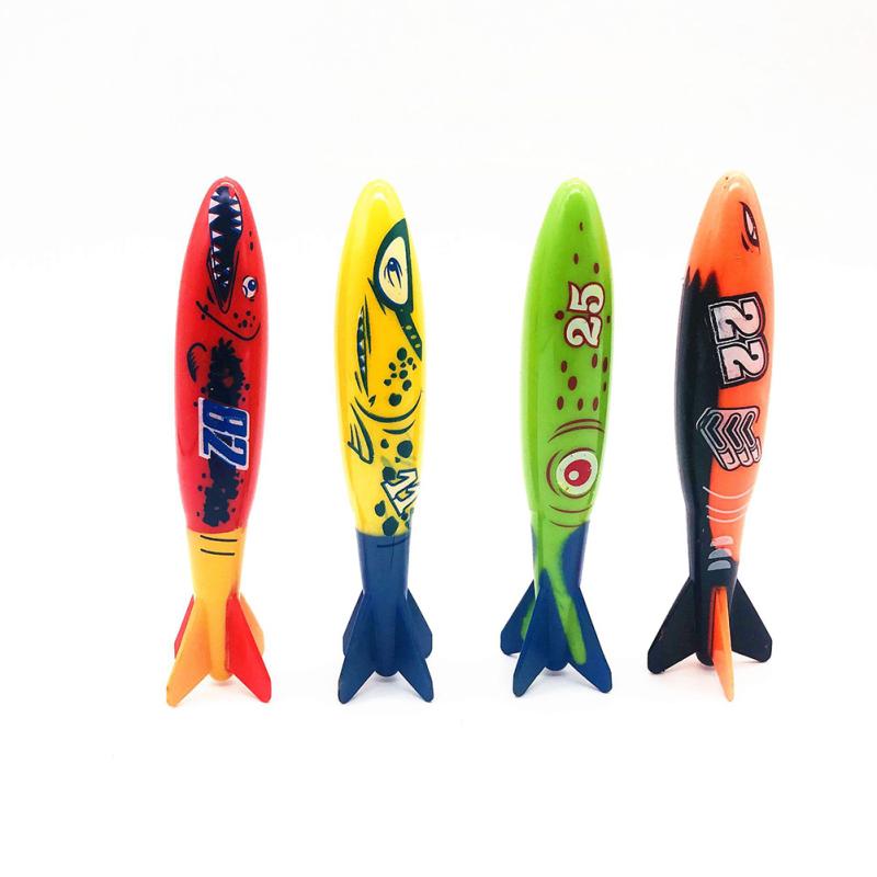 Summer Pool Diving Toys For Kids Fun Children Swimming Pool Games Sinking Toy Set With Diving Rings