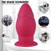 Large Silicone Anal Plug Unisex - Wearable SM Anal Dilator for Intimate Pleasure & Training