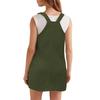 Women's Corduroy Overall Dress Strap Jumper Dresses With Pockets Fashion Overalls