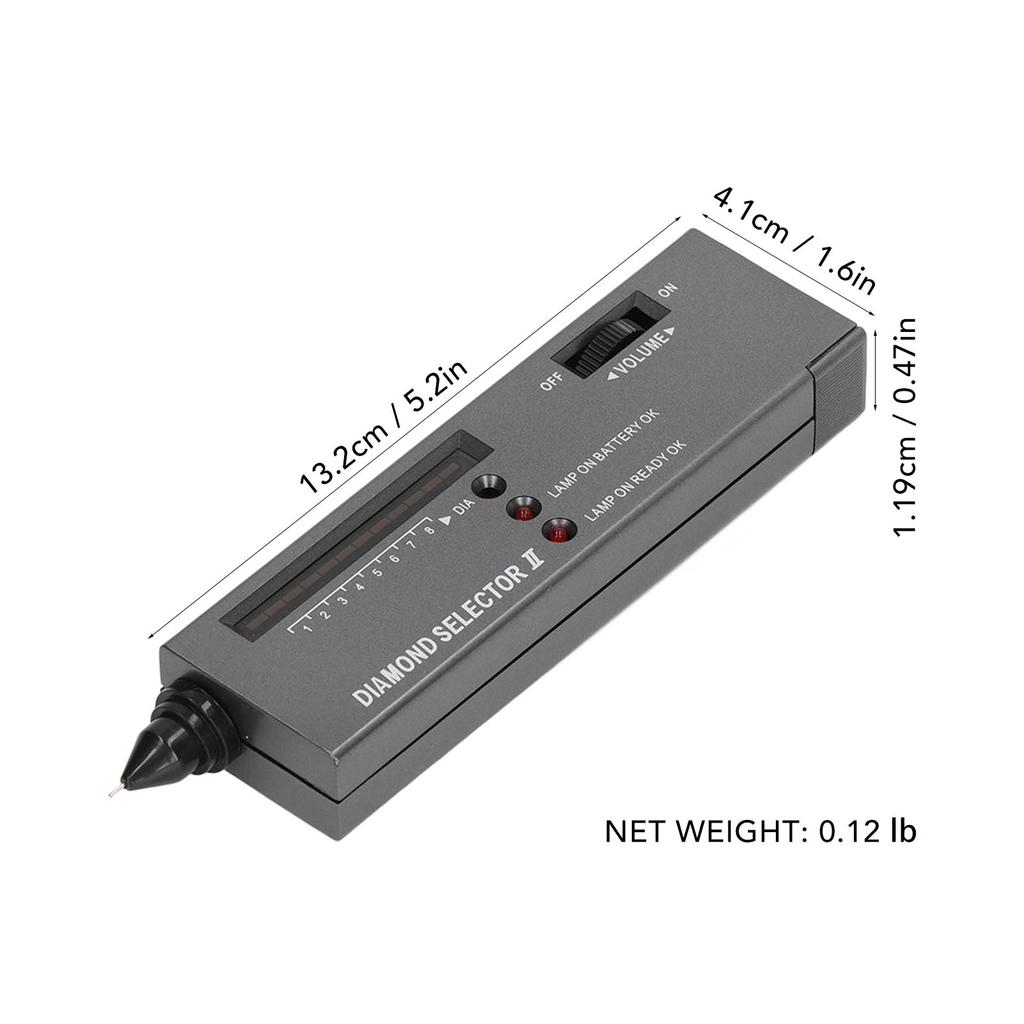 Selector  Selector Tester Pen High Accuracy Professional with 30X LED Magnifying for Jewelry  Tester Pen