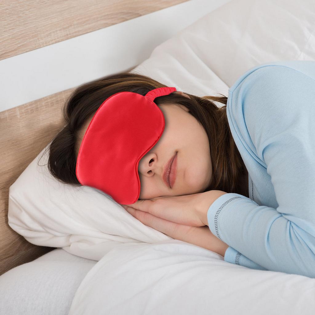 Sleep Mask Silk Blackouted Soft Travel Mask With Strap Sleep Eye Mask