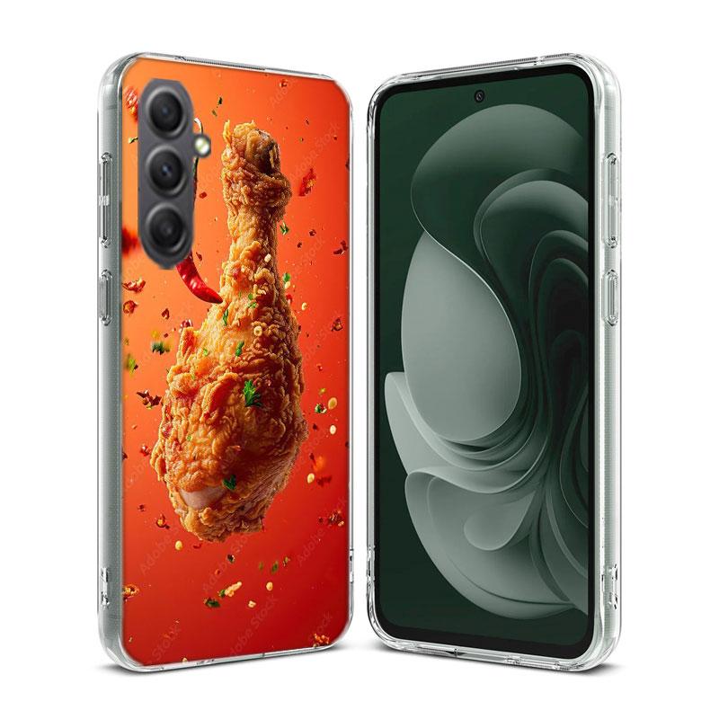 Food Fries Beer Cheese Sushi Cookie Phone Case for Samsung A16 A26 A36 A56 A17 A37 A57 A07 A06 A02S A03 A04S A05S Galaxy Note 20