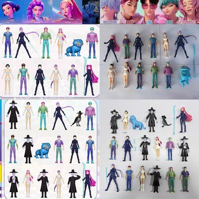 12 szt./Zestaw Figurki Akcji Kpop Łowcy Demonów Zabawka Derpys Tygrys Rumi Mira Zoey Sussy Figurka Lalka Dla Fanów Prezent Dzieci Prezent