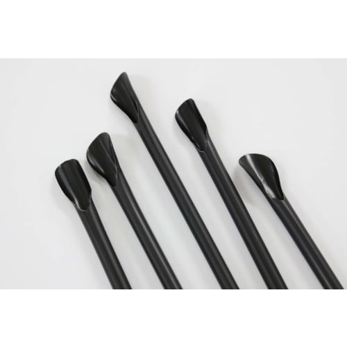 Shibase Kogyo 917 Straw Straws for Shaved Ice, 6mm X 21cm Diameter, Pack of 500, Black, Unwrapped, Made In Japan