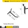 Clip-on Straight Hook for Slotted Pegboard - Aluminum Display Hook for Electronic Components and Sample Exhibits
