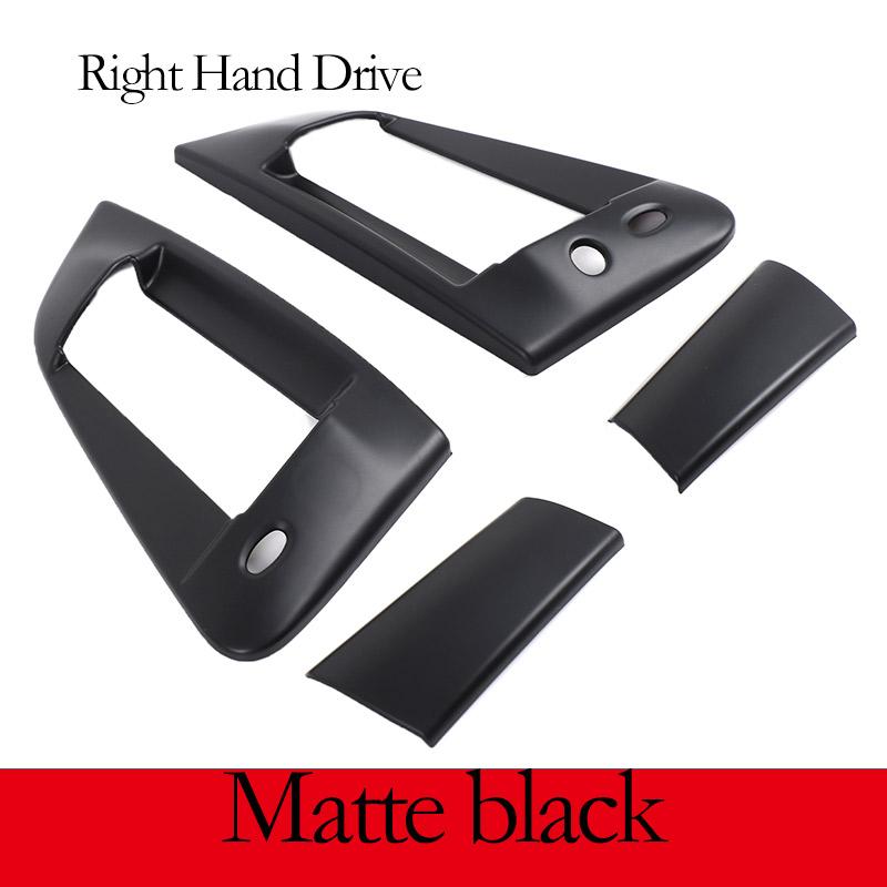 For NISSAN 370Z Z34 2009-2020 Carbon Fiber/Black Car Outer Door Handle Protective Cover Trim Stickers Exterior Accessories