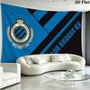 Club Brugge Wall Tapestry Aesthetic Wall Hanging Printed Fabric Blanket Decorative Tapestries for Bedroom Living Room Home Decor