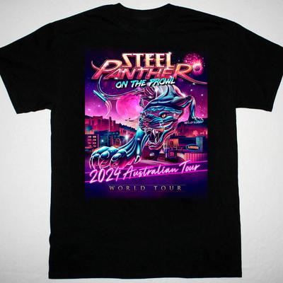 Steel Panther World Tour Black Tshirt Short Sleeve All Sizes S To 5XL  FN720 Unisex T-Shirt