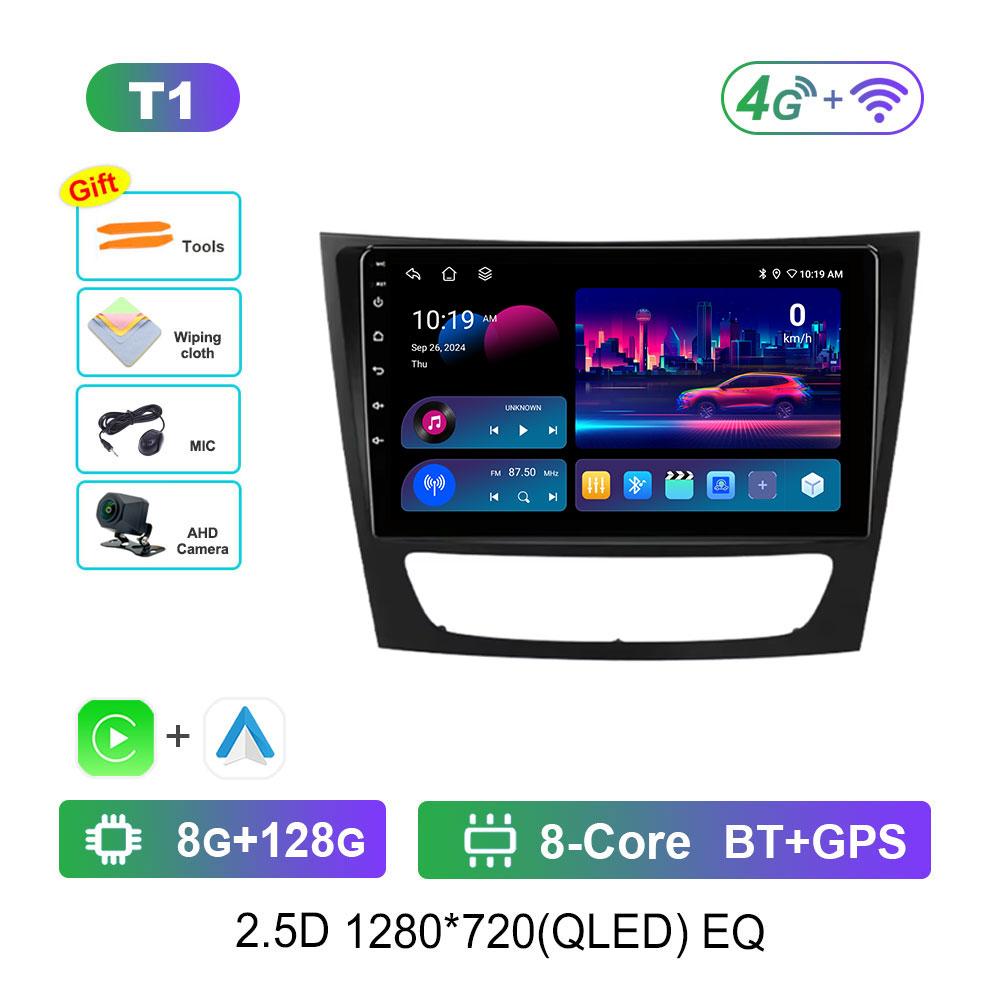 Android 14 System Car Radio Multimedia Player for Mercedes Benz E-class W211 2002 - 2008 Touch Screen 4G WiFi BT GPS Navi