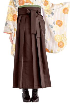 Einzelner Dunkler LL [Kyoetsu] Damen-Hakama, Schlicht, Artikel, Braun,