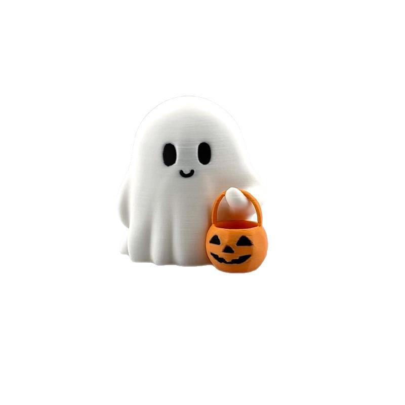 Estátua de Abóbora Fofa em Estilo Anime - Decoração de Halloween, Artesanato Durável Adequado para Sala de Estar e Quarto