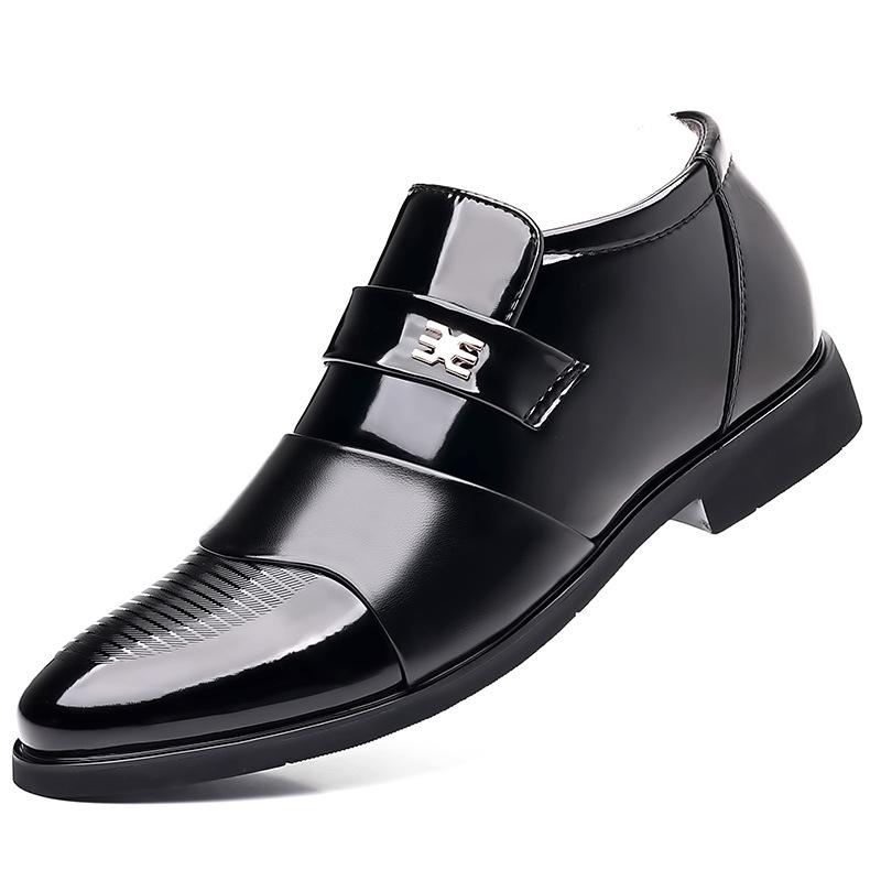 Herren Verdickte Samt Wolle-Baumwolle Lackleder High-Top Winterschuhe