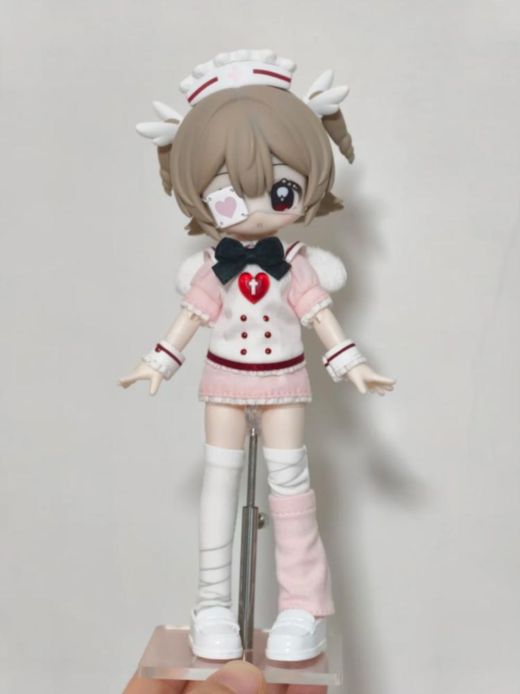 New Genuine Unveiled Door Little Key Artbook Series 1/12 Bjd Mjd Blind Box Cute Open Eyes Articulated Action Figure Model Gifts