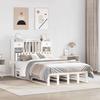 VidaXL Bunk Bed Without Mattress White 135x190 Cm Solid Pine Wood 3323984