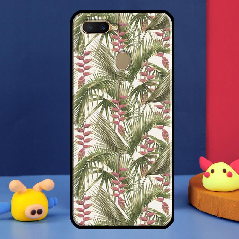 Summer Plant Palm Green Leaf Aloha For Oppo A54 A57 S A78 A58 A98 A5 A9 A91 A15 A16 A17 A52 A72 A76 A96 A74 A94 A77 Phone Case