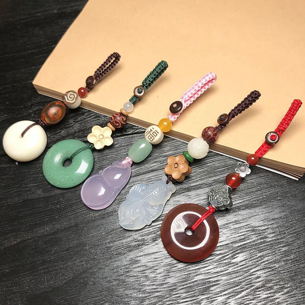 Spiritual Meditation Ethnic Carved Bodhi Lotus Car Key Holder Key Ring