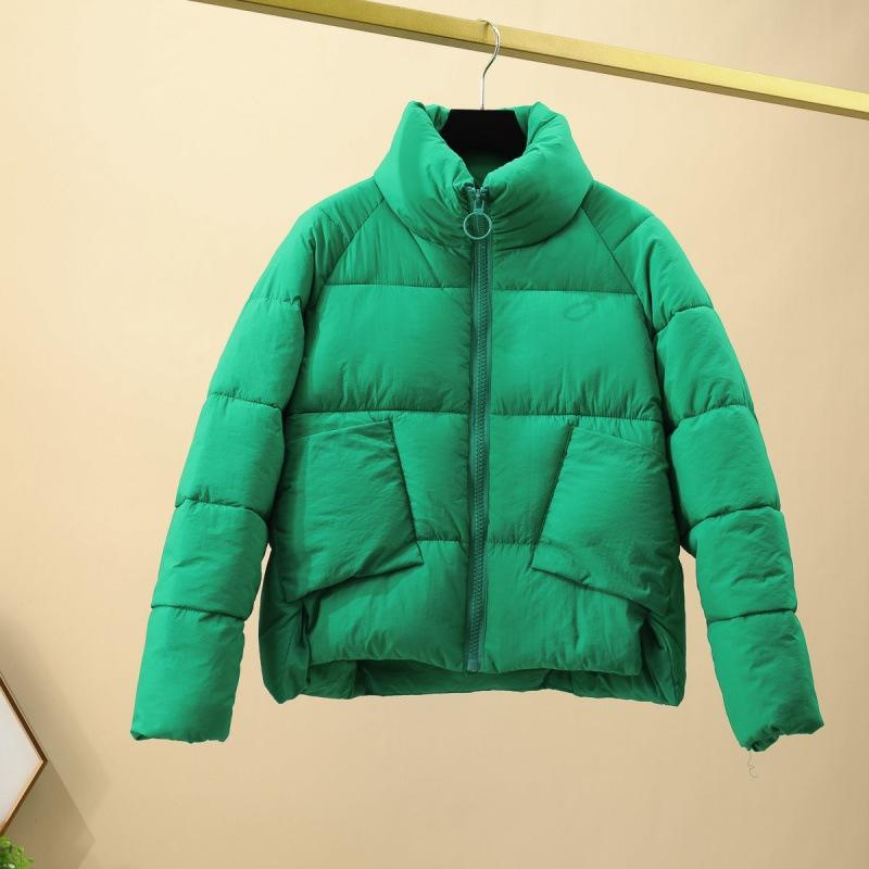 

Короткое пальто, женская куртка с хлопковой подкладкой, новая короткая куртка с хлопковой подкладкой, маленькая куртка с хлопковой подкладкой, куртка-хлеб Harajuku с воротником-стойкой, теплая приливная волна 2XL