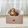 VEVOR Dog Car Seat, Waterproof Dog Booster Seat for Car with A Storage Pocket, Clip-On Safety Leash and Sponge Filling