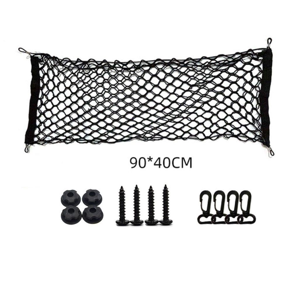 Double Layer Cargo Net Adjustable Car Mesh Storage Bag Luggage Mesh Net  Back Rear Seat