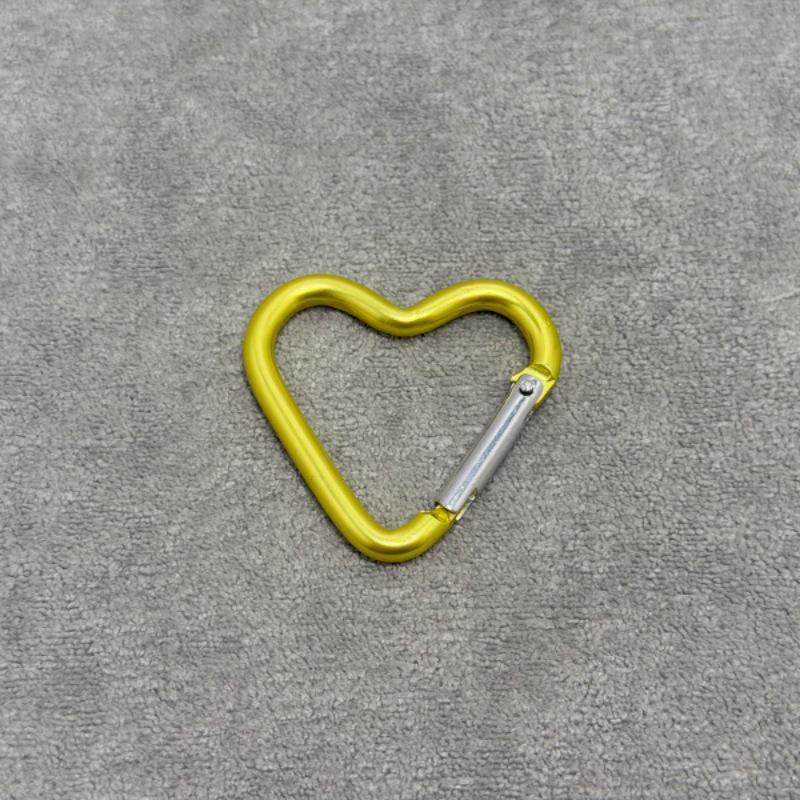 Heart-Shaped Aluminum Carabiner Hook for Backpack and Water Bottle - 44x40MM