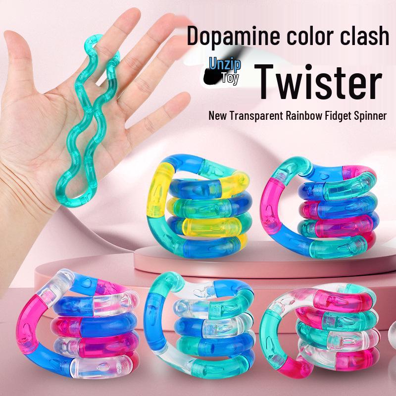 Versatile Twisty Rope Finger Toy for Office Relaxation and Stress Relief