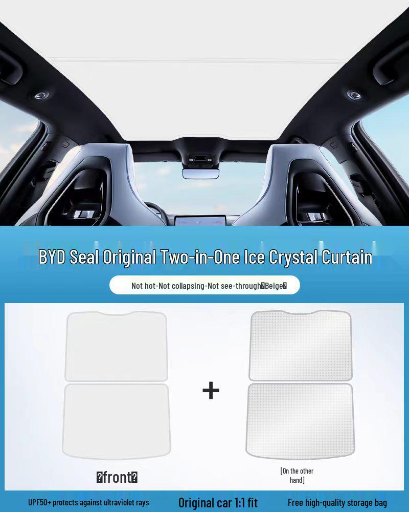 BYD Sky Canopy Sunroof Ice Crystal Sunshade - Full Blackout