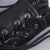 Premium PU Leather Gothic Cuffs With Adjustable Lace Up Design For Music Festivals And Costume Parties