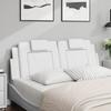 Vidaxl Headboard Cushion, White, 140 Cm, Faux Leather